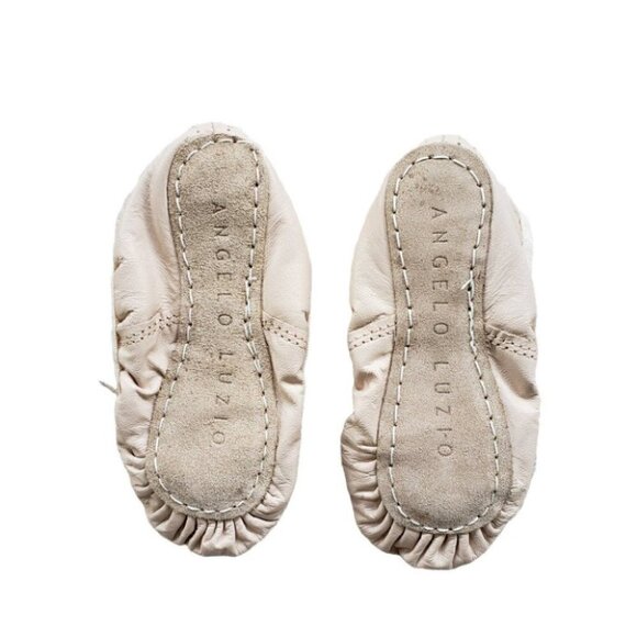 Angelo Luzio Toddler Leather Pink Ballet Flat 201C Sz 8 - Picture 2 of 4
